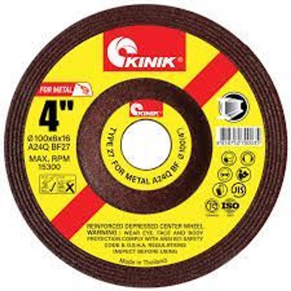 ใบเจียร หนา 4" KINIK