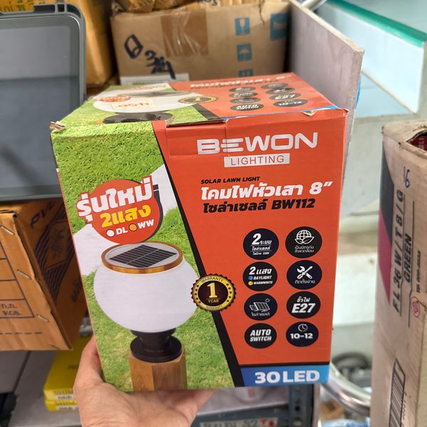 โคมไฟหัวเสา8” BEWON solarcell