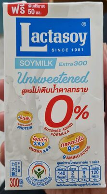 แลคตาซอยสูตรไม่เติมน้ำตาลทราย 300 ml